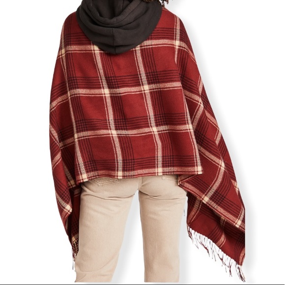 ⭐️HOST PICK⭐️ Plaid Cape Scarf - Picture 3 of 9